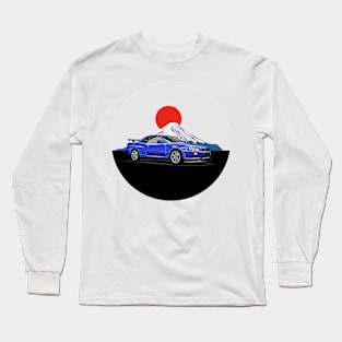 R34 GTR Japan Print Long Sleeve T-Shirt